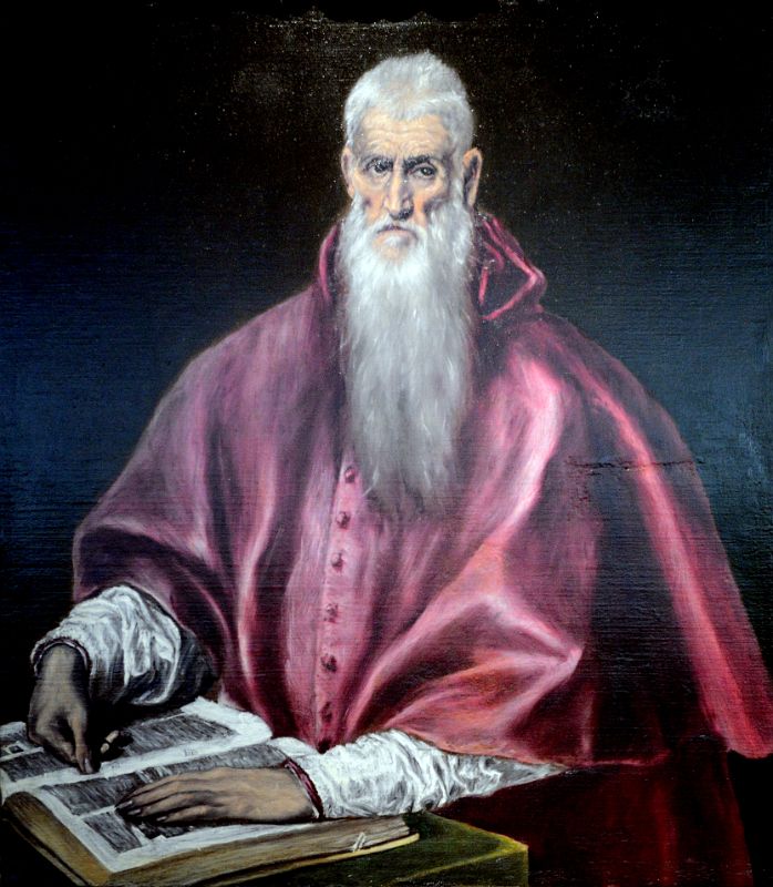 31A Saint Jerome as Scholar - El Greco 1610 - Robert Lehman Collection New York Metropolitan Museum Of Art